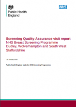 Screening Quality Assurance visit report: NHS Breast Screening Programme Dudley, Wolverhampton and South West Staffordshire